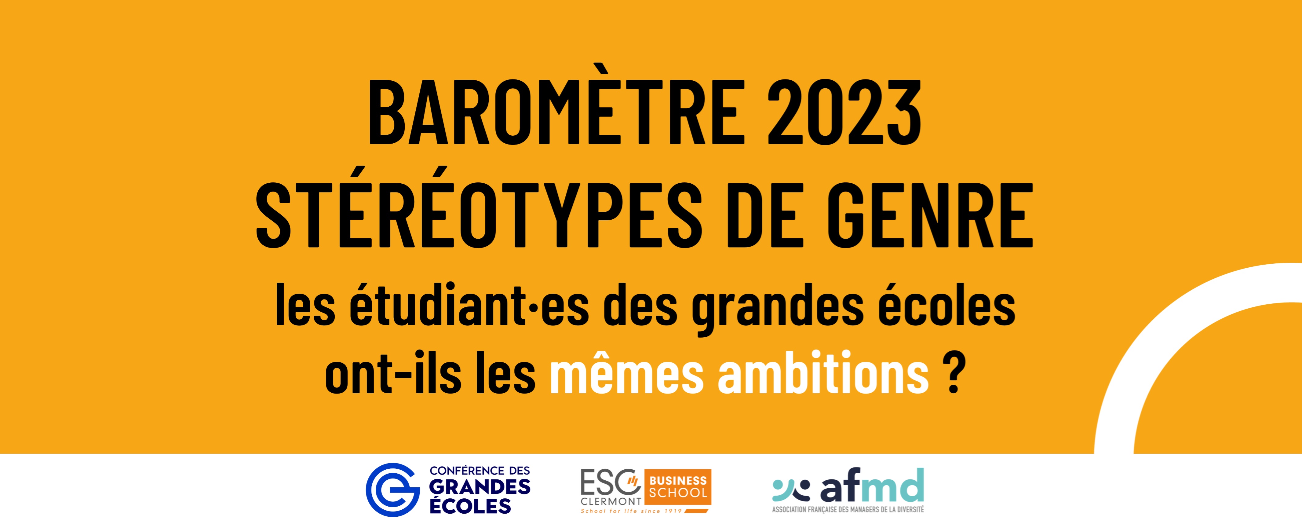 Bannière baromètre stéréotypes de genre 2023