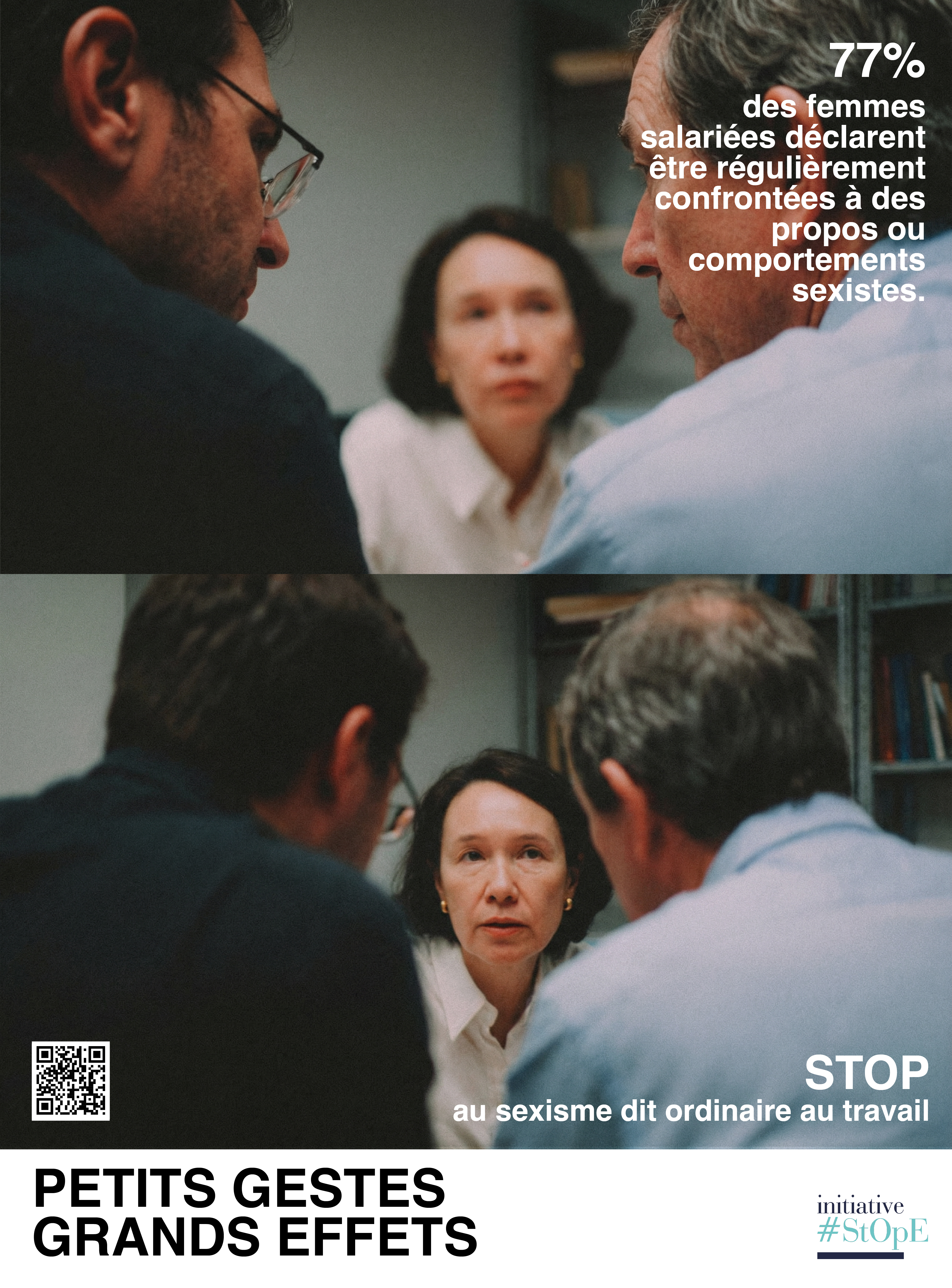 77% des femmes salariées déclarent être régulièrement confrontées à des propos ou comportements sexistes.