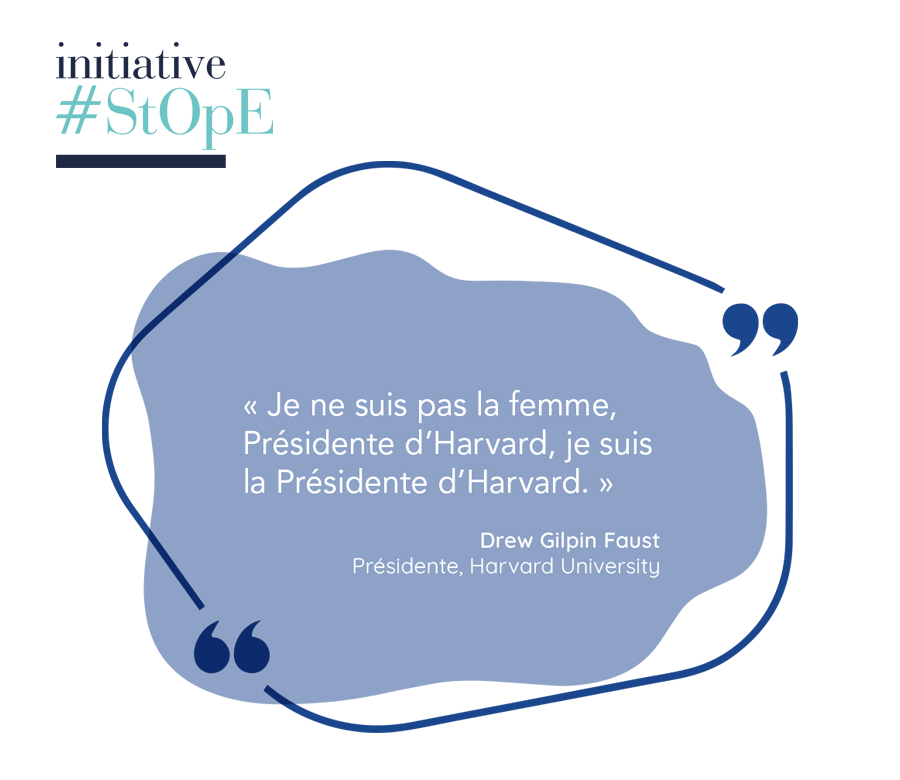 Citation "Je ne suis pas la femme, présidente d'Harvard, je suis la présidente d'Harvard"