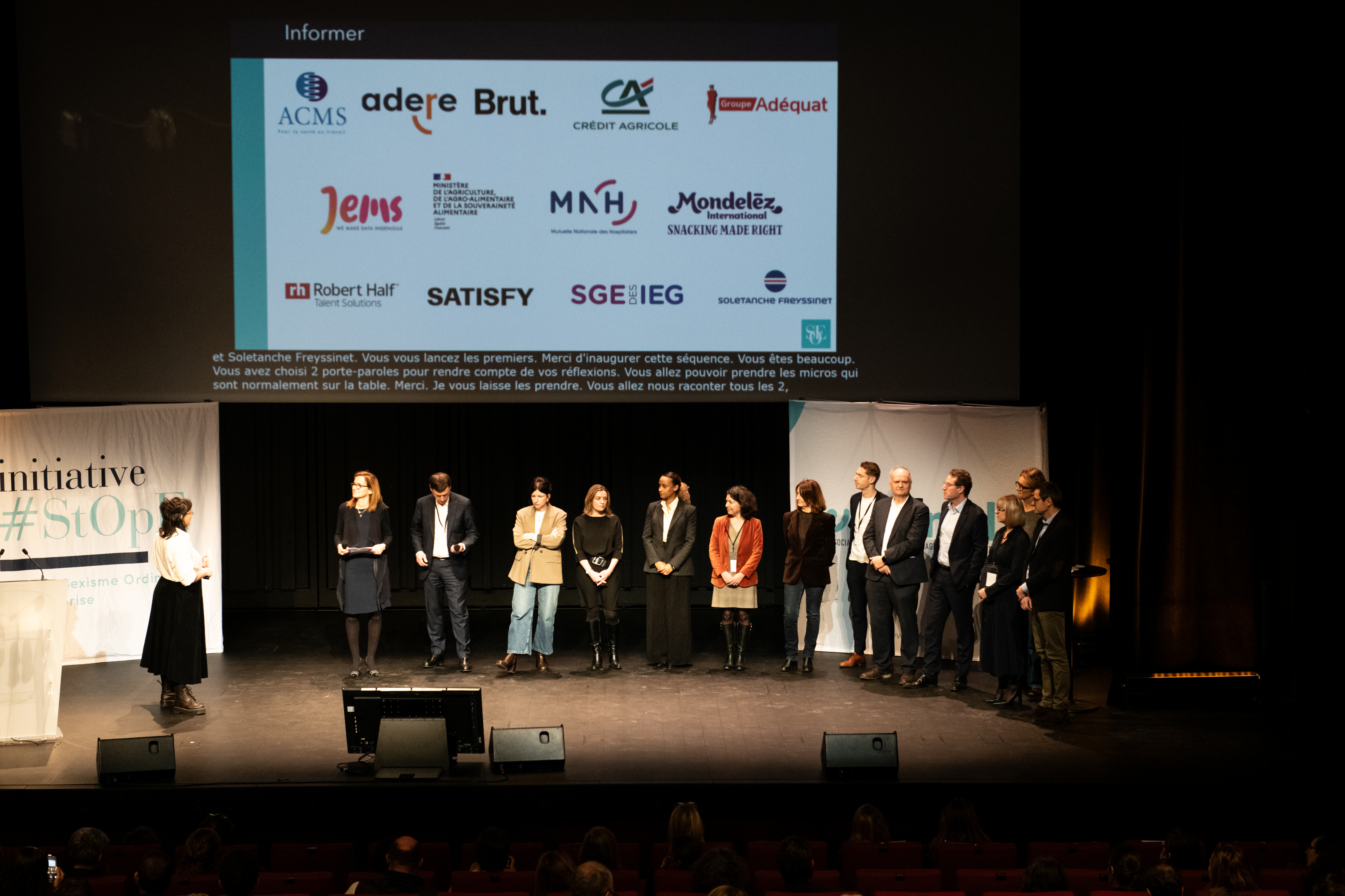 Photo des représentant·es du sous-groupe "informer"