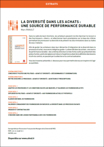 La diversité dans les achats : une source de performance durable (extraits) La diversité dans les achats : une source de performance durable (extraits)